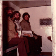 Under arrest, during a Free South Africa sit-in, Albany, NY, 1985